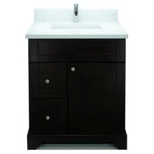 Load image into Gallery viewer, 24&quot; Espresso Damian Vanity with Carrera Quartz