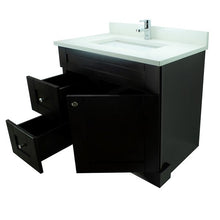 Load image into Gallery viewer, 36&quot; Espresso Damian Vanity with Silk White Quartz