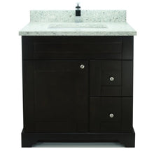 Load image into Gallery viewer, 30&quot; Espresso Damian Vanity with Topaz Quartz