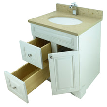 Load image into Gallery viewer, 30&quot; Antique White Damian Vanity with Royal Brown Quartz