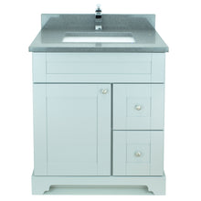 Load image into Gallery viewer, 24&quot; Grey Damian Vanity with Crystal Grey Quartz