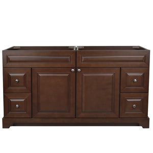 60" Royalwood Damian Vanity with Moonlight Black Quartz