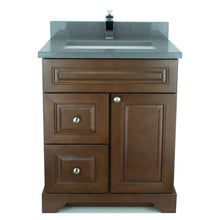 Load image into Gallery viewer, 36&quot; Royalwood Damian Vanity with Crystal Grey Quartz