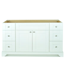 Load image into Gallery viewer, 60&quot; White Damian Vanity Base Only