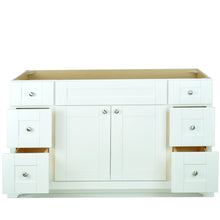 Load image into Gallery viewer, 60&quot; White Damian Vanity with Carrera Quartz