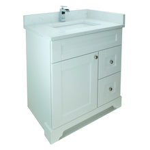 Load image into Gallery viewer, 24&quot; White Damian Vanity with Carrera Quartz