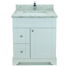Load image into Gallery viewer, 24&quot; White Damian Vanity with Milk Way Quartz