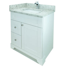 Load image into Gallery viewer, 24&quot; White Damian Vanity with Milk Way Quartz