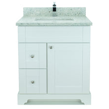 Load image into Gallery viewer, 24&quot; White Damian Vanity with Topaz Quartz