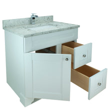 Load image into Gallery viewer, 36&quot; White Damian Vanity with Topaz Quartz