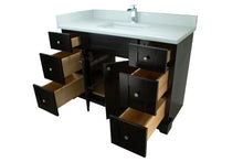 Load image into Gallery viewer, 48&quot; Espresso Damian Vanity with Carrera Quartz
