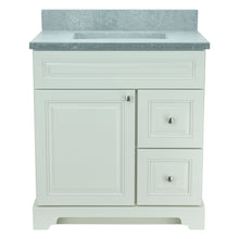 Load image into Gallery viewer, 36&quot; Antique White Damian Vanity with Concrete Leather Quartz