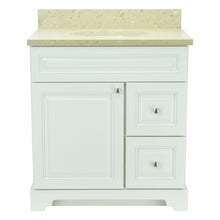 Load image into Gallery viewer, 24&quot; Antique White Damian Vanity with Royal Brown Quartz