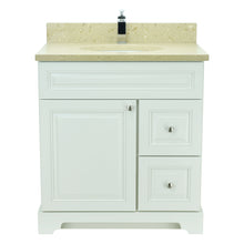 Load image into Gallery viewer, 36&quot; Antique White Damian Vanity with Royal Brown Quartz