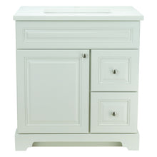 Load image into Gallery viewer, 30&quot; Antique White Damian Vanity with Silk White Quartz