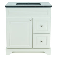 Load image into Gallery viewer, 36&quot; Antique White Damian Vanity with Moonlight Black Quartz