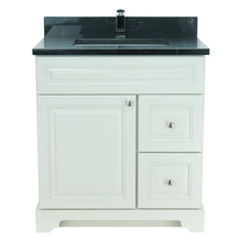 Load image into Gallery viewer, 36&quot; Antique White Damian Vanity with Moonlight Black Quartz