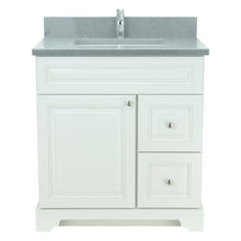 Load image into Gallery viewer, 30&quot; Antique White Damian Vanity with Crystal Grey Quartz