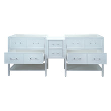 Load image into Gallery viewer, 86&quot; White Gemma Vanity Base Only