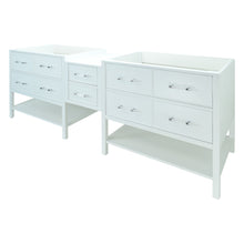 Load image into Gallery viewer, 62&quot; White Gemma Vanity Base Only