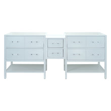 Load image into Gallery viewer, 86&quot; White Gemma Vanity Base Only