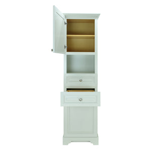 Antique White Damian Linen Cabinet