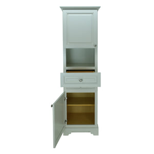 Antique White Damian Linen Cabinet