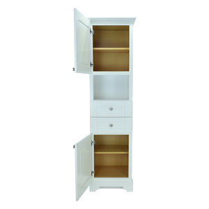 White Damian Linen Cabinet