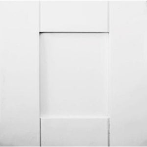 60" White Damian Vanity with Silk White Quartz