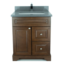 Load image into Gallery viewer, 36&quot; Royalwood Damian Vanity with Crystal Grey Quartz
