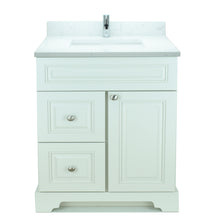 Load image into Gallery viewer, 30&quot; Antique White Damian Vanity with Carrera Quartz