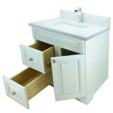 Load image into Gallery viewer, 36&quot; Antique White Damian Vanity with Carrera Quartz